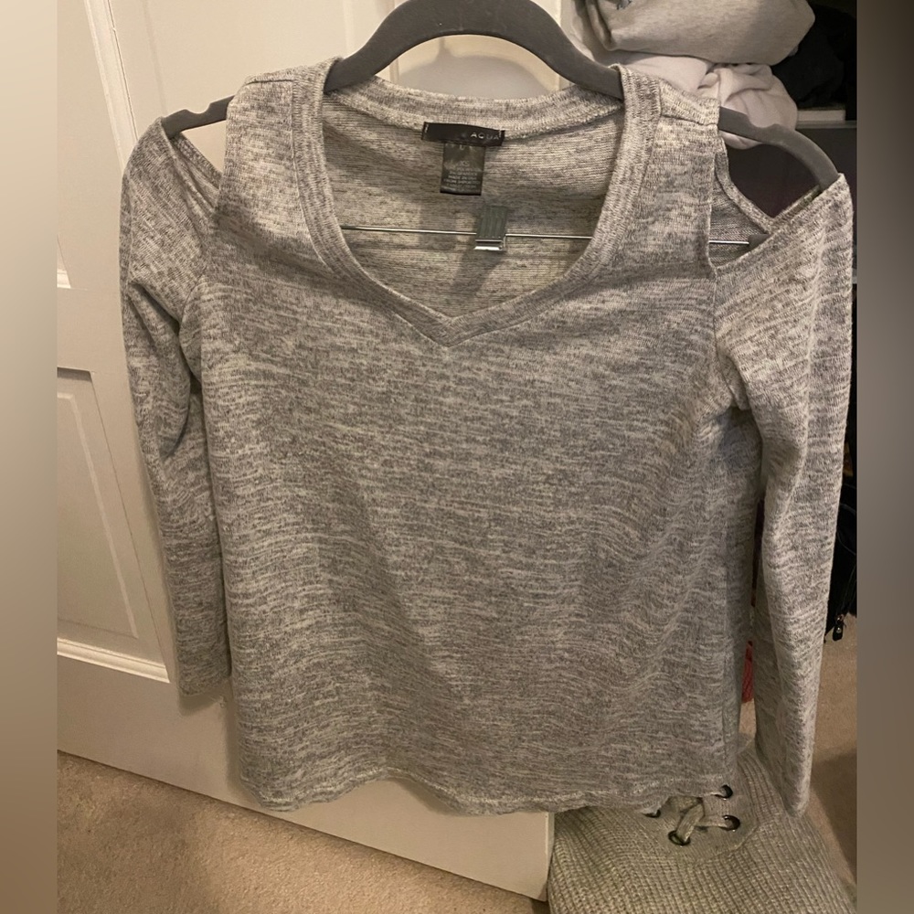 Aqua cashmere sweater